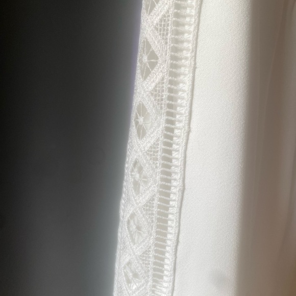 ZARA WOMAN SIDE STRIPE WIDE LEG PANT SIZE LARGE ECUR NEW WITH TAGS - Picture 8 of 11